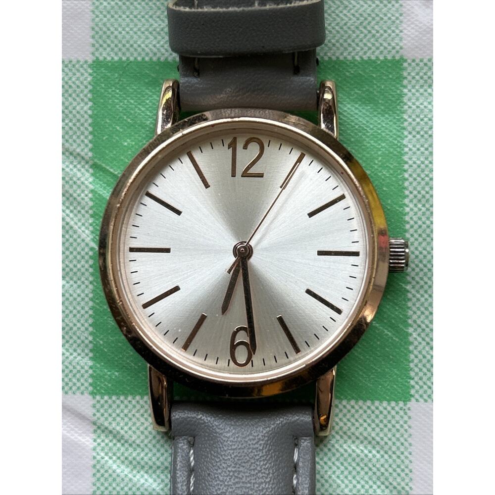 FMD Rose Gold Tone Gray Band Women’s Quartz Watch